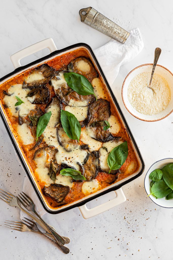 Berenjena a la parmigiana, plato principal para esta Navidad